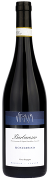 Virna Montersino Barbaresco 2020 wine bottle, refined Nebbiolo, 750 ml.