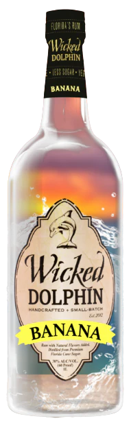 Wicked Dolphin Banana Rum 750 ML