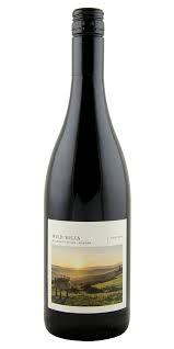 Wild Hills Pinot Noir Willamette Valley 750 ML bottle with scenic label, Oregon red wine