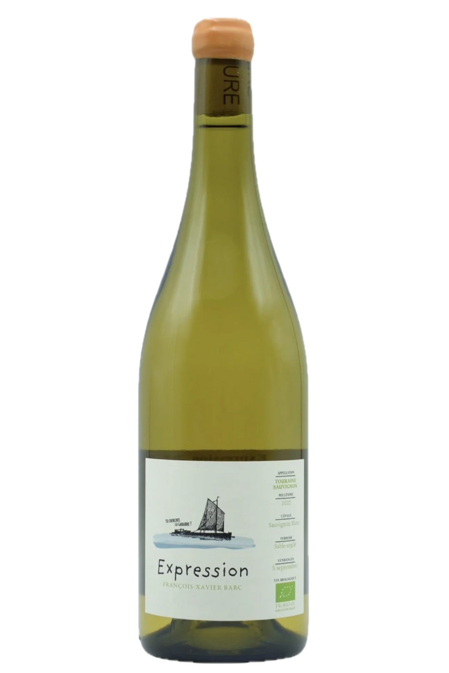 Francois-Xavier Barc Touraine Sauvignon Expression white wine bottle 750ml
