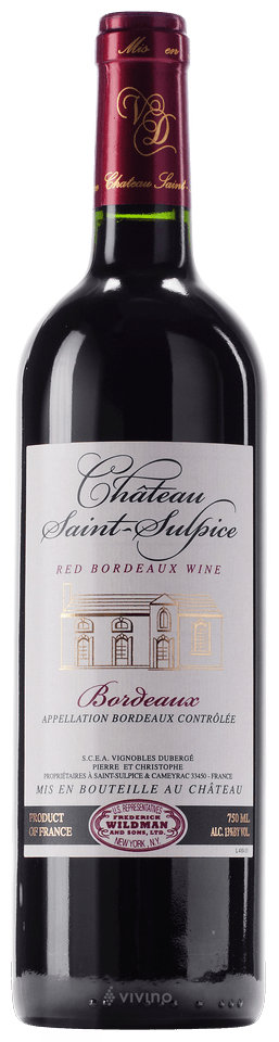 Chateau Saint Sulpice Bordeaux Rouge 2023 750 ML