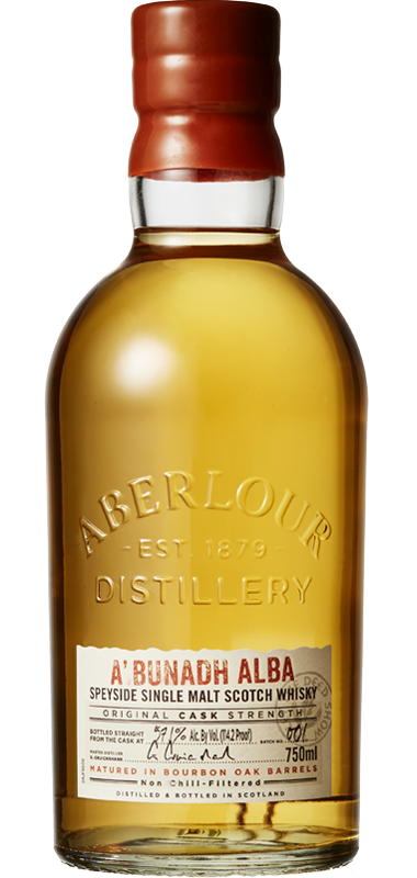 Aberlour Single Malt Scotch A'bunadh Alba Original Cask Strength 118.6 bottle