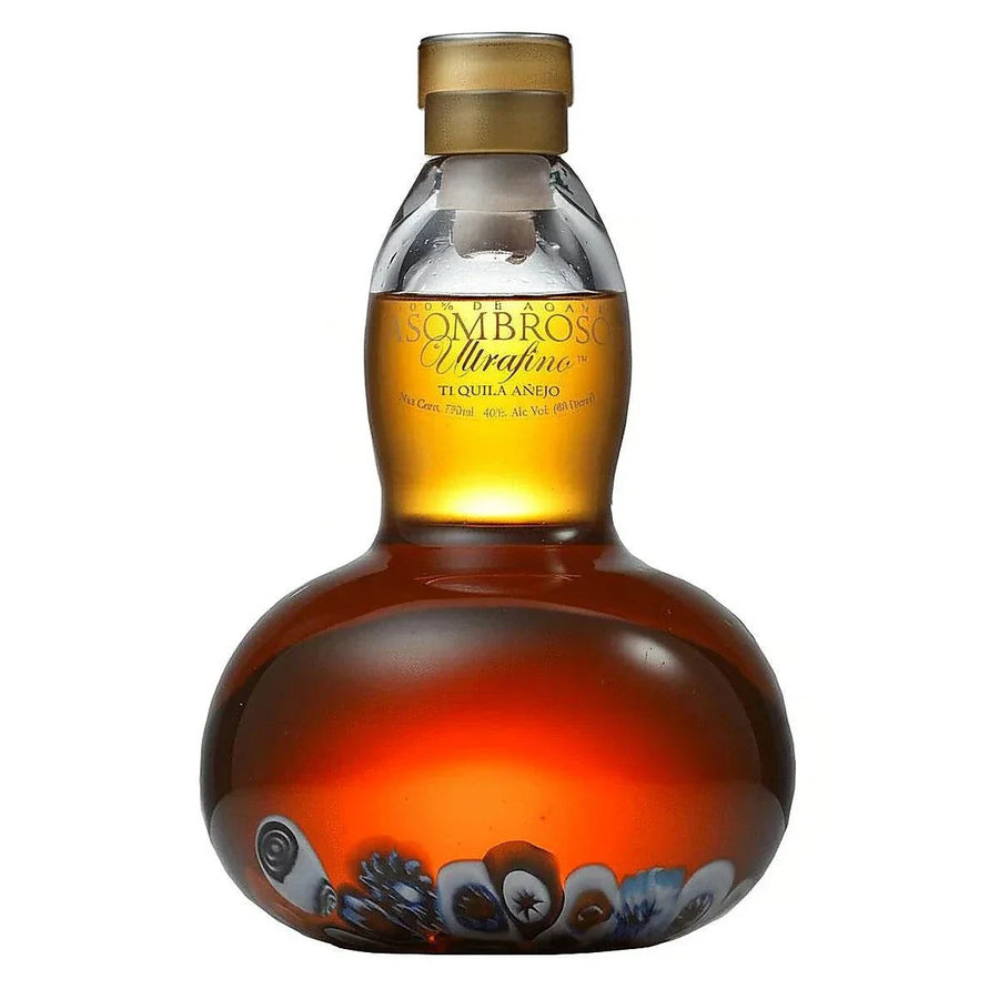 Asombroso Del Porto Extra Anejo Tequila 750ml bottle aged in port barrels with elegant packaging