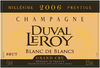 Duval-Leroy Champagne Grand Cru Brut Blanc De Blancs Millesime Prestige 750 ML