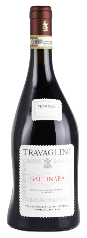 Bottle of Travaglini Gattinara Tre Vigne 2019 750ML on a clean white background.