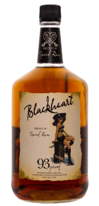 Blackheart Spiced Rum 93 1.75 L