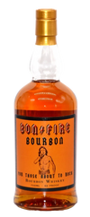 Bottle of Bonfire Bourbon on a white background