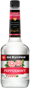 Bottle of Dekuyper Peppermint Schnapps 60 750 ML showcasing premium mint flavor