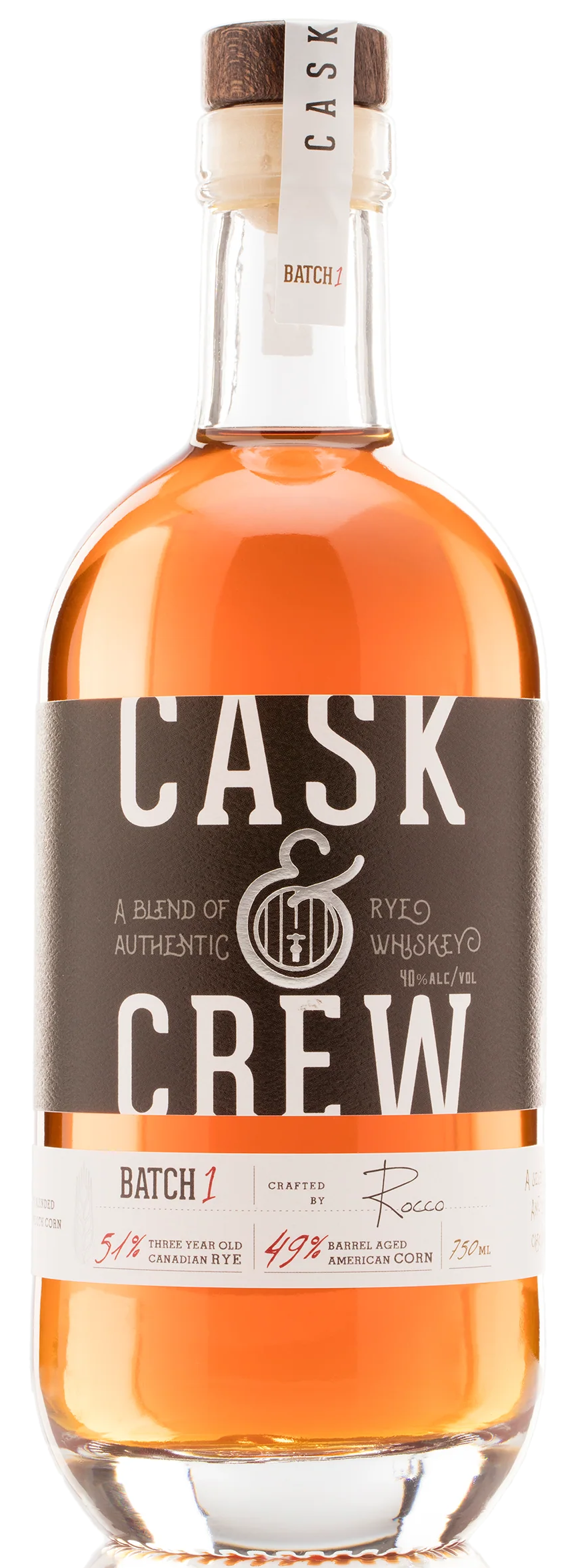 Cask & Crew Rye Whiskey 750 ML