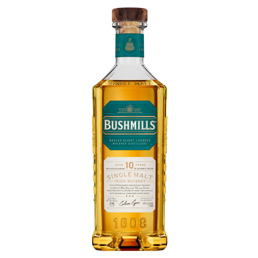Bushmills 10 year old Irish Single Malt 750 ML