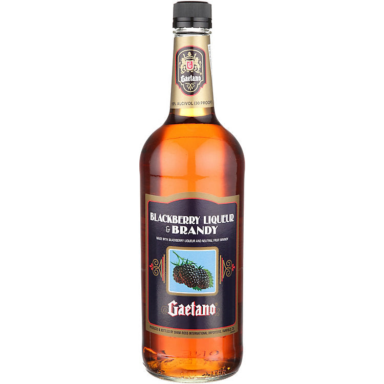 Gaetano Blackberry Flavored Grape Brandy 30 1 L