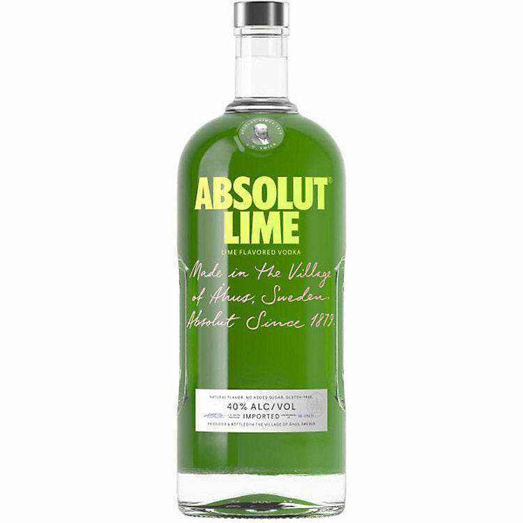 Absolut Lime Flavored Vodka 80 1.75 L
