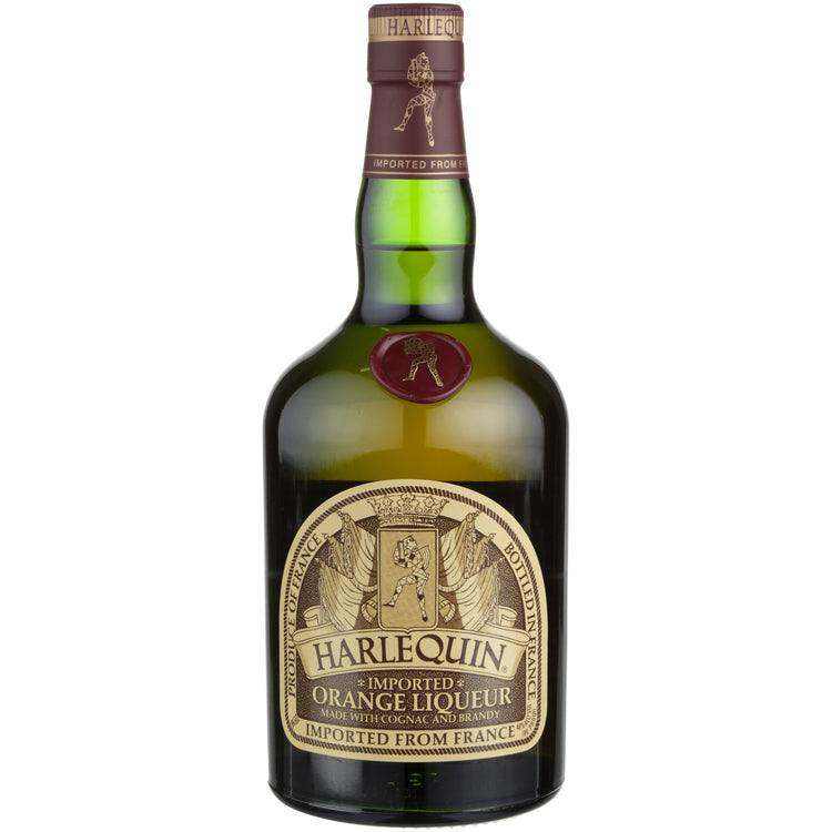 Harlequin Orange Liqueur 80 750 ML bottle with cognac base and orange flavor.