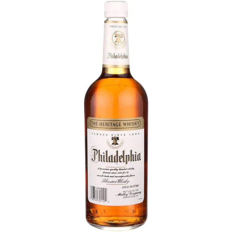 Philadelphia Blended American Whiskey 3 Year 80 Proof 1.75L bottle with smooth vanilla and caramel notes
