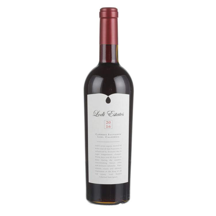 Lodi Estates Cabernet Sauvignon Lodi 750ml bottle with rich blackcurrant and blackberry aromas from California wine region