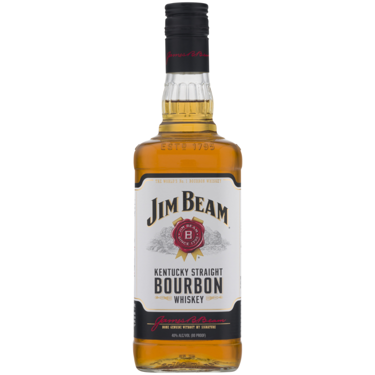 Jim Beam Straight Bourbon White Label 80 750 ML