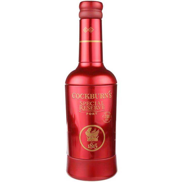 Cockburn's Porto Special Reserve ruby port wine bottle.