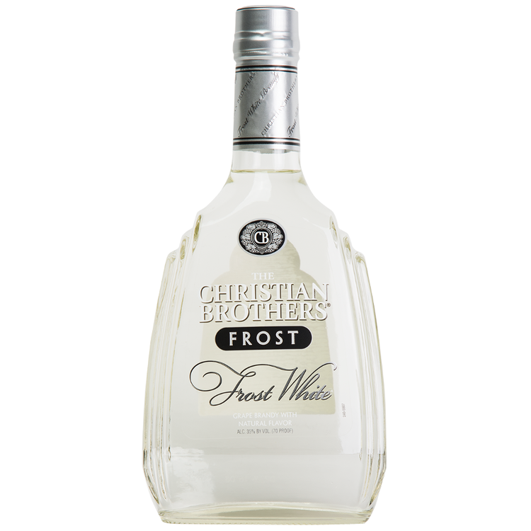 Christian Brothers Flavored Brandy Frost White 750 ML bottle with clear design and smooth varietal flavors.