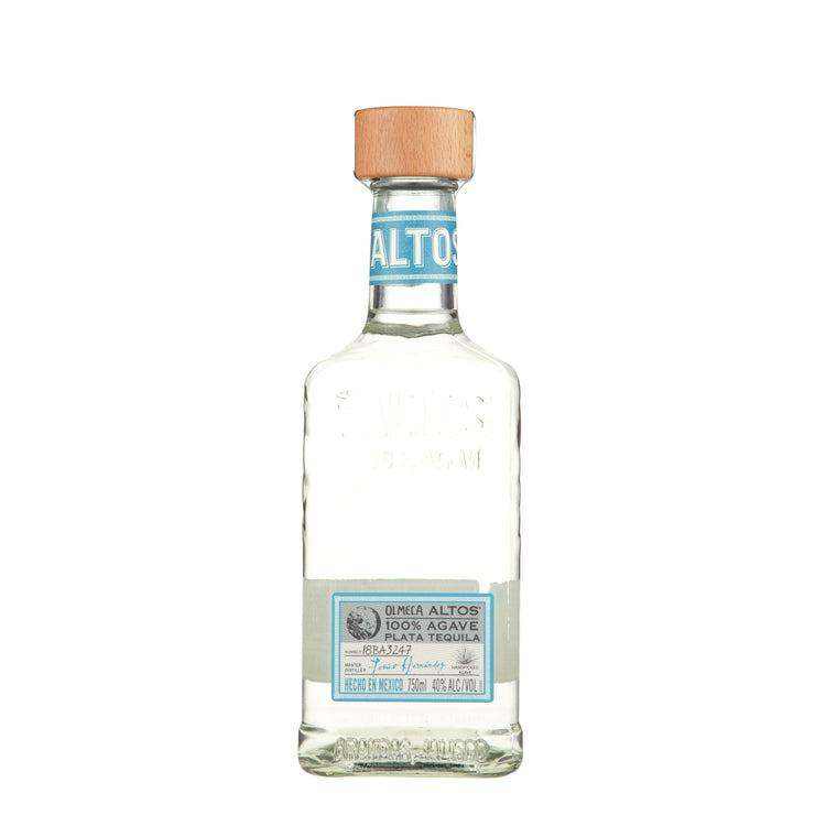 Olmeca Altos Tequila Plata 750 ML bottle made from 100% blue agave.