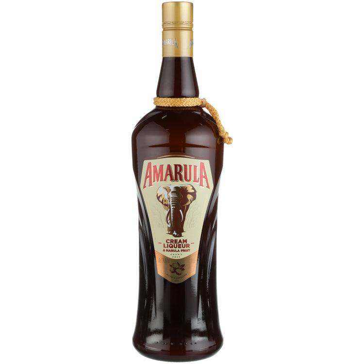 Amarula Cream Liqueur bottle with marula fruit design and elegant packaging.
