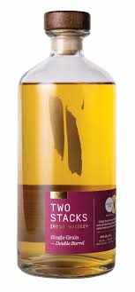 Two Stacks Single Grain Irish Whiskey Double Barrel 86 700 ML bottle with smooth vanilla and oak notes