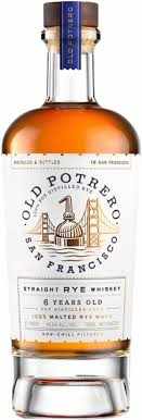 Bottle of Old Potrero Straight Rye Whiskey 750 ML with rich, spicy flavor profile