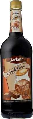 Gaetano Creme De Cacao dark chocolate liqueur 1L bottle for dessert cocktails and mixology
