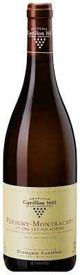 Francois Carillon Puligny-Montrachet 1er Cru Les Folatieres 2023 wine bottle with elegant label