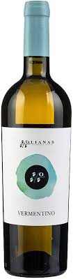 Bottle of Olianas Vermentino Di Sardegna 2024 white wine with Mediterranean citrus and floral notes