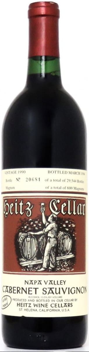 Heitz Cellar Cabernet Sauvignon Martha's Vineyard Napa Valley 1990 750 ML