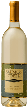 Salmon Creek Pinot Grigio wine bottle on a white background
