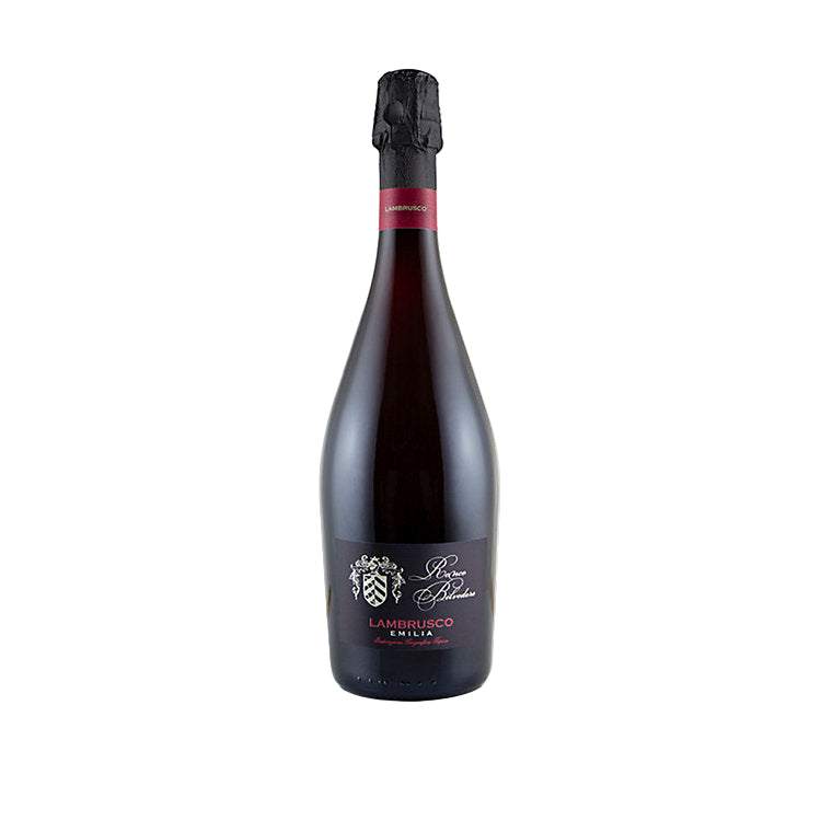 Bottle of Ronco Belvedere Sparkling Lambrusco Emilia 750 ML with Italian sparkling wine and berry aromas