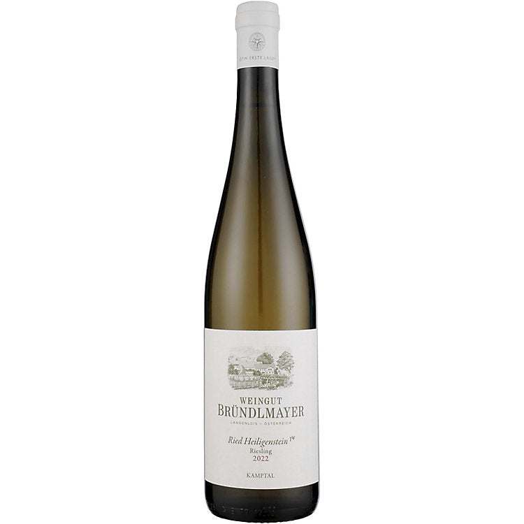 Brundlmayer Riesling Erste Lage Heiligenstein Zobing 2022 wine bottle showcasing Austrian Riesling from Kamptal's iconic vineyard.