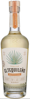 El Tequileño Reposado tequila bottle on a white background