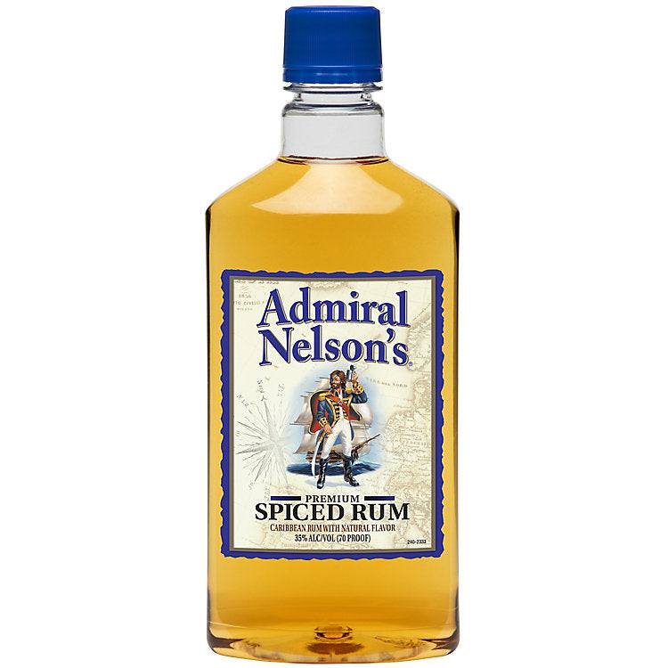 Admiral Nelson's Spiced Rum 750ml bottle with warm Caribbean spice notes and smooth finish