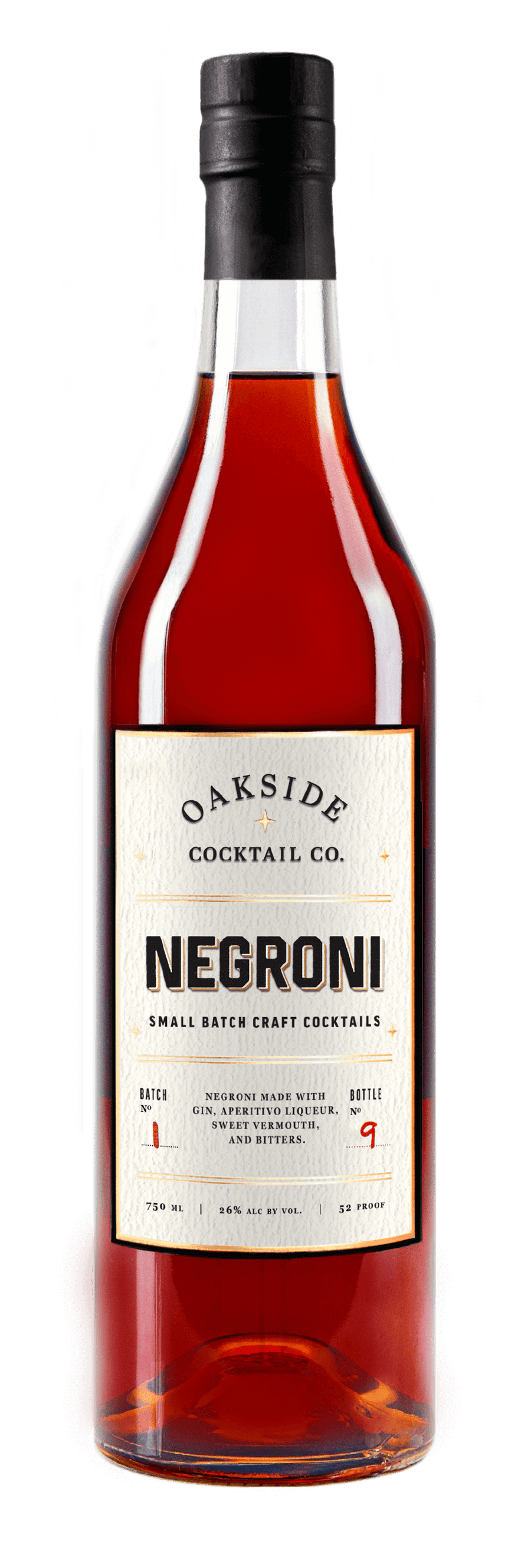 Oakside Cocktail Co Negroni Small Batch 750 ML