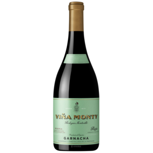 Bottle of Vina Monty Rioja Reserva 2016 750ml red wine with elegant label