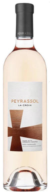 Peyrassol Mediterranee Rose La Croix 2024 bottle with light pink Provence rose wine and modern label design