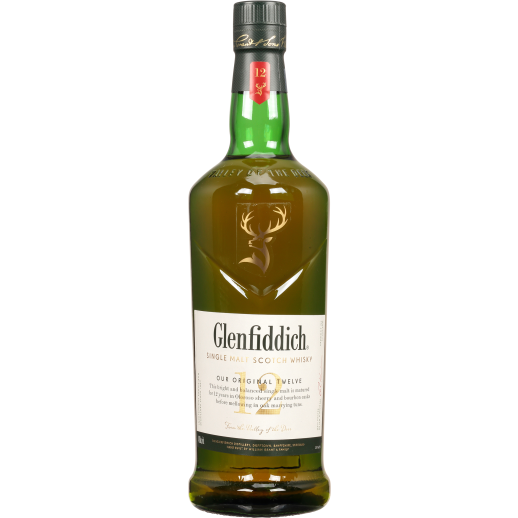 Glenfiddich 12 Year Old Single Malt Scotch Whisky 1 L