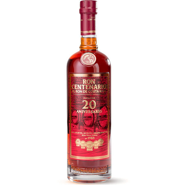 Ron Centenario Fundacion 20 Aniversario Costa Rican Rum 750 ML