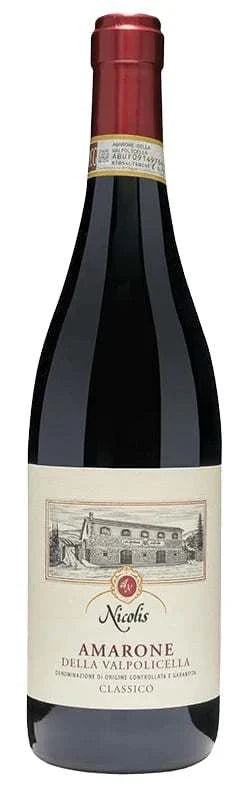 Nicolis Amarone Della Valpolicella Classico 2019 750 ML premium Italian red wine bottle