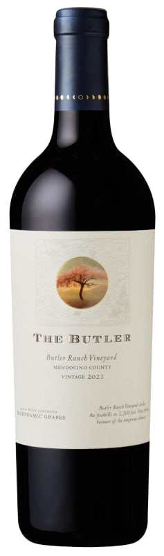 Bottle of Bonterra The Butler Biodynamic Single Vineyard Red 2021 wine from Mendocino County