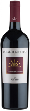 Tommasi Poggio al Tufo 2022 Cabernet Sauvignon wine bottle from Tuscany with rich dark fruit and smooth tannins