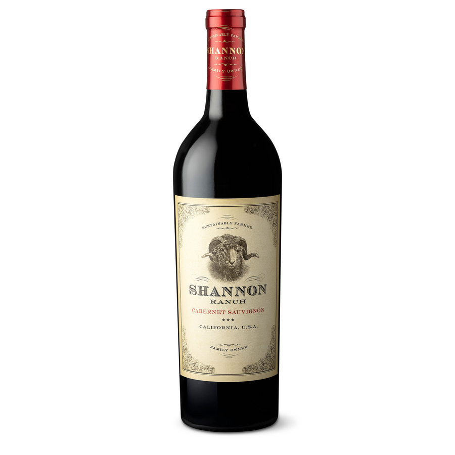 Bottle of Shannon Ranch Cabernet Sauvignon 750 ML displaying premium California red wine packaging