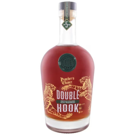 Puncher's Chance Straight Rye Whiskey Double Hook 5 Yr 96 750 ML